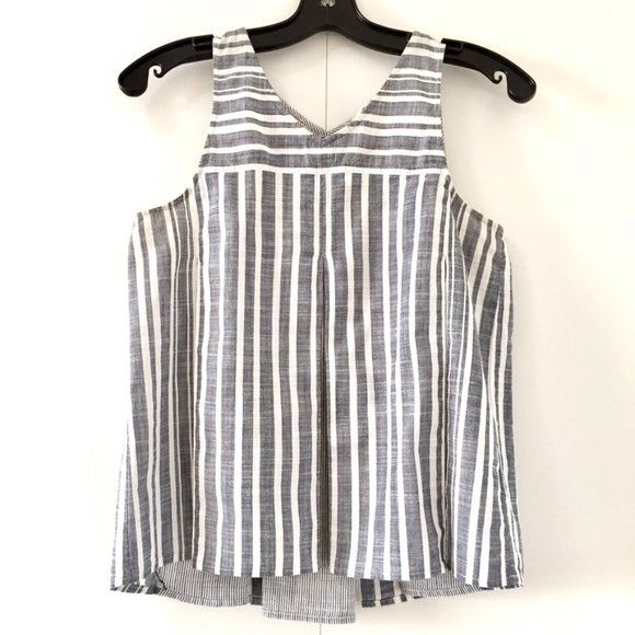 Madewell - Striped Cotton Trapeze Tank - Size 2 - Picture 2 of 8